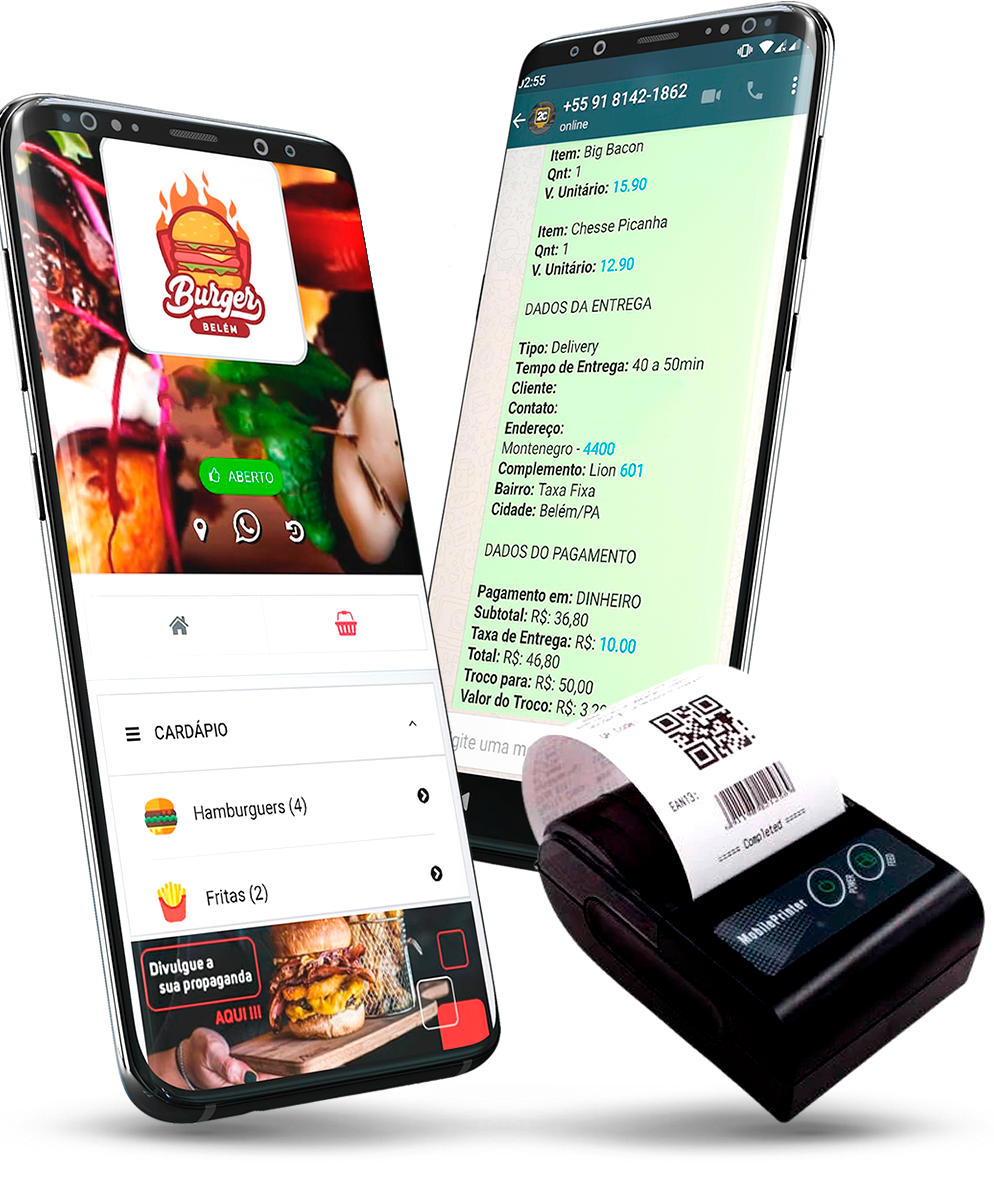 Cardapio Digital no Celular